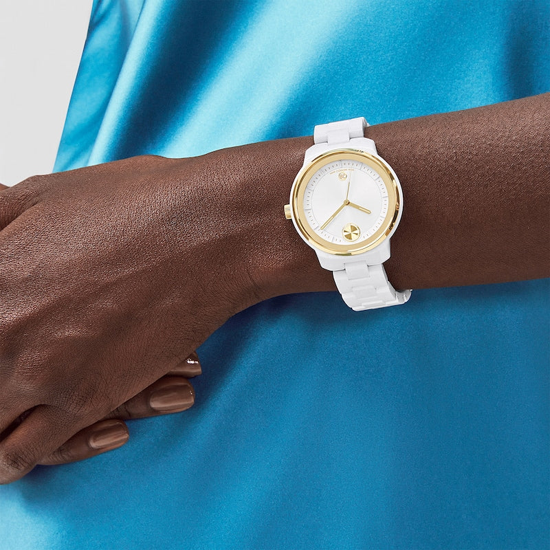 Bold Verso 39MM White Ceramic Watch –