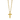 Mini Brushed Cross Golden Steel Necklace - SHOPKURY.COM