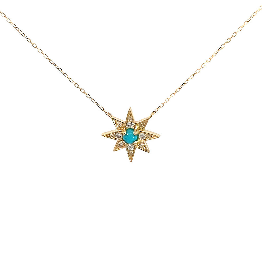 Turquoise Diamond Star Charm main image 0