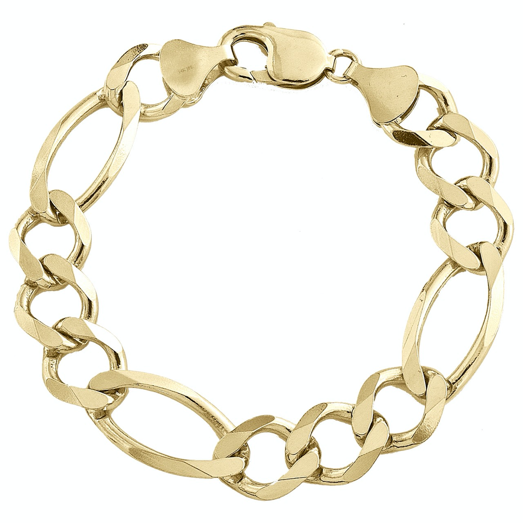 Figaro Solid 12mm Link Chain –