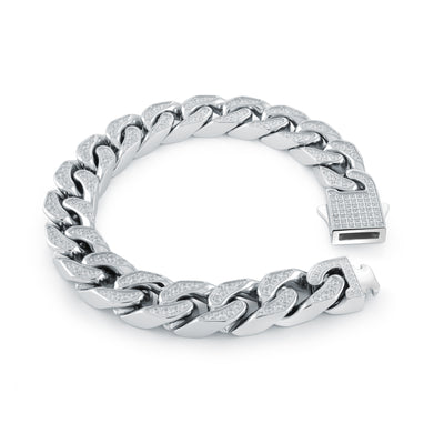 12MM Curb Steel Bracelet - SHOPKURY.COM