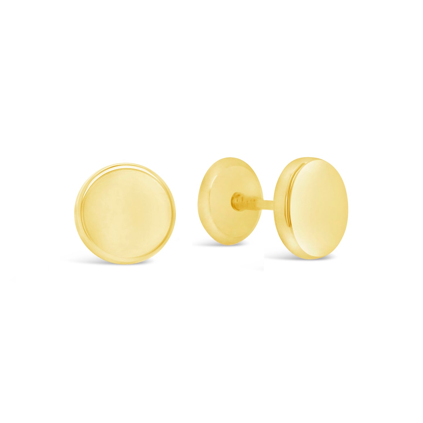 3MM Flat Button Stud Earrings - SHOPKURY.COM