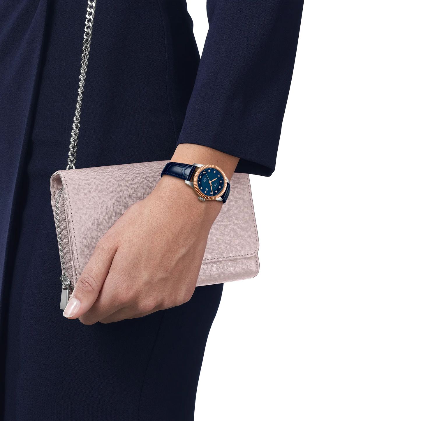 Le Locle Rose Gold 29mm watch with Blue Dial by TISSOT