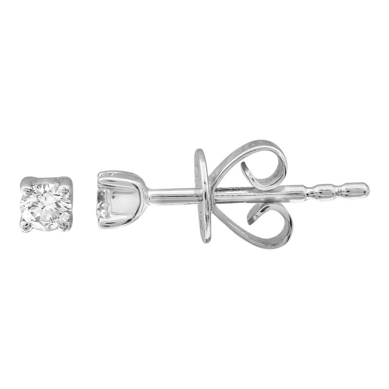 3MM .14ct Diamond Stud Earrings - SHOPKURY.COM