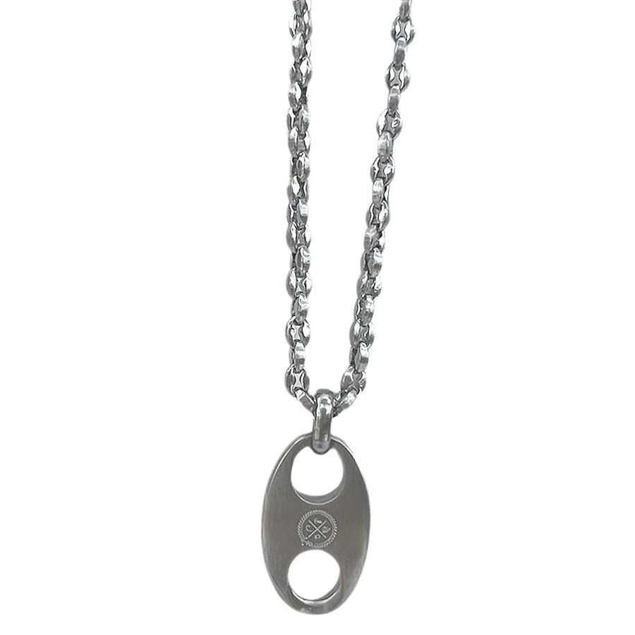 Mariner Chain with Mariner Pendant Steel Necklace - SHOPKURY.COM