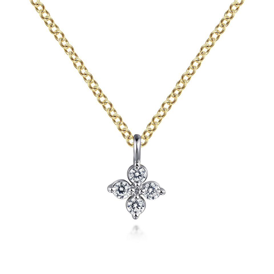 Four Point Diamond Necklace - SHOPKURY.COM