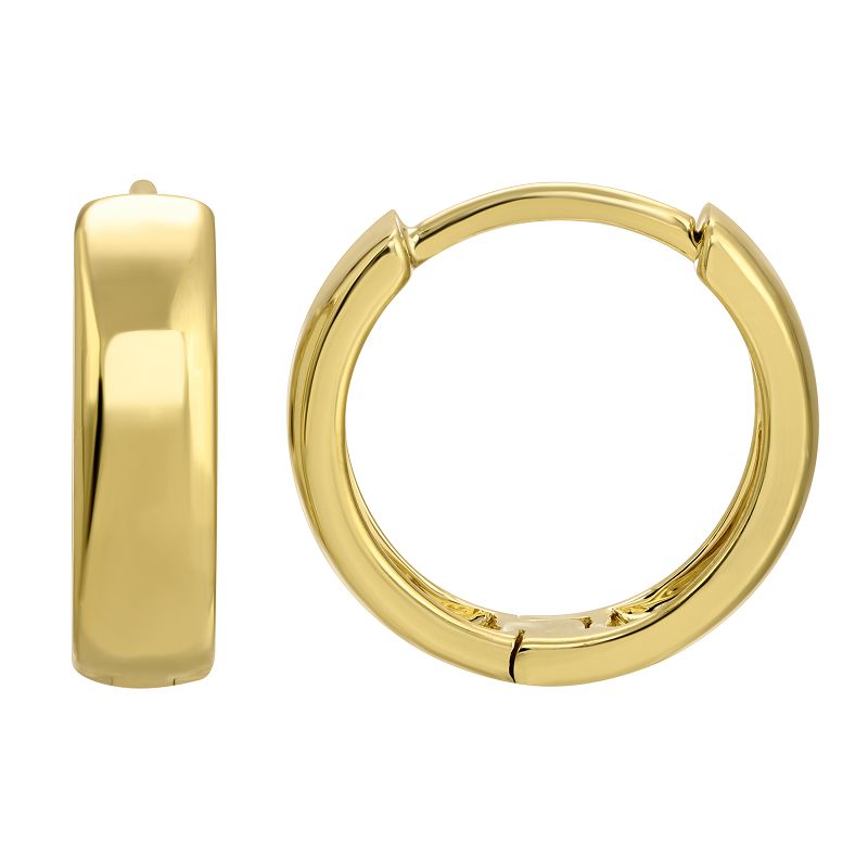 12MM Polished Huggie Earrings - SHOPKURY.COM