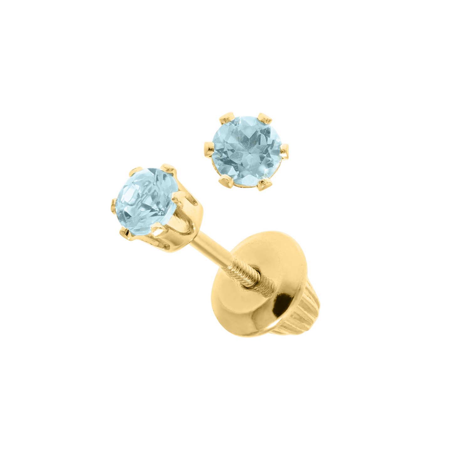 Blue Zirconia Stud Earrings - SHOPKURY.COM