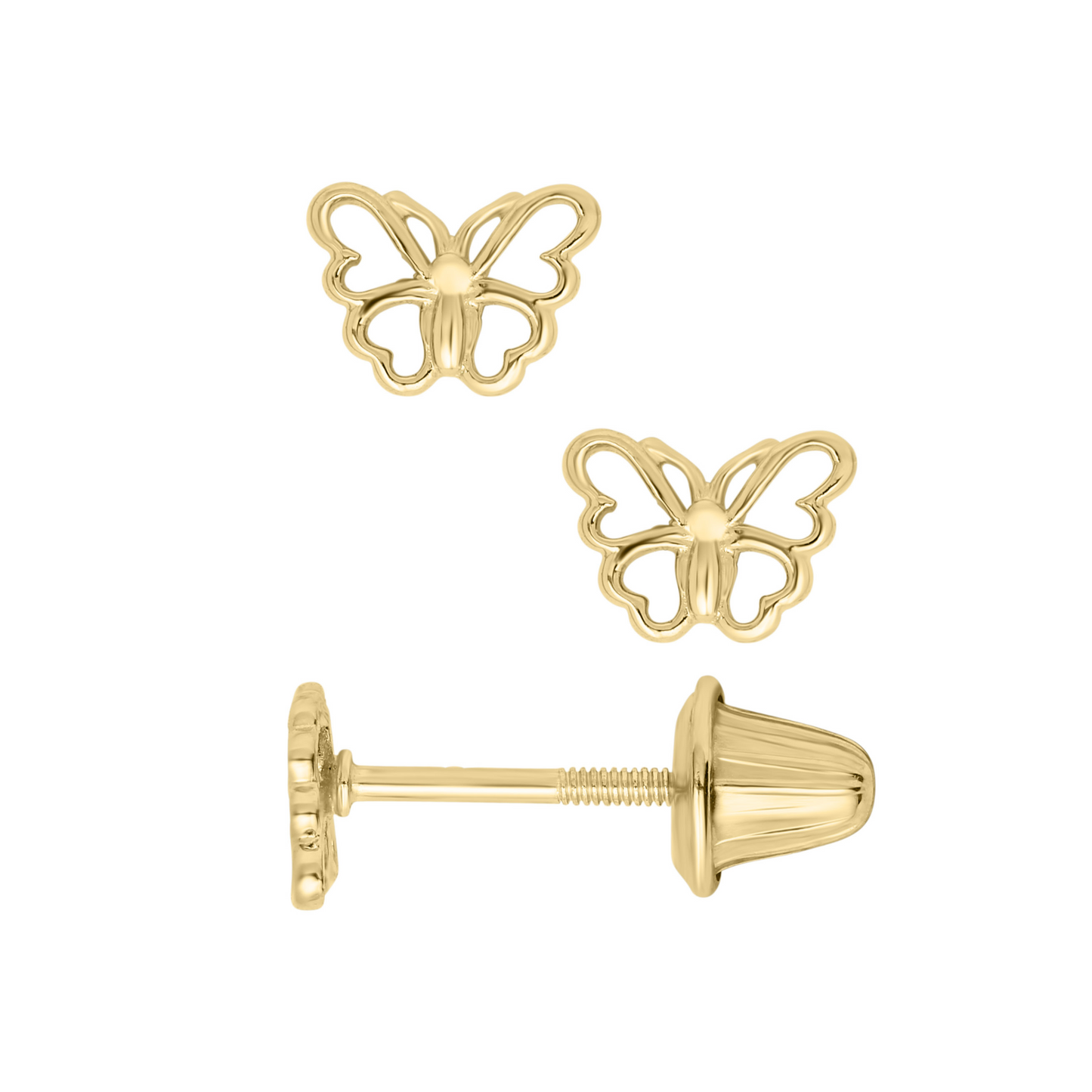 Open Butterfly Kids Stud Earrings - SHOPKURY.COM