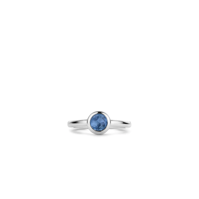 Blue Rounded Ring - SHOPKURY.COM