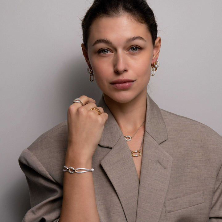 Classic Edge Oval Cord Bracelet - SHOPKURY.COM