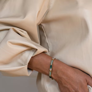 Green Malachite Arrow Bracelet - SHOPKURY.COM