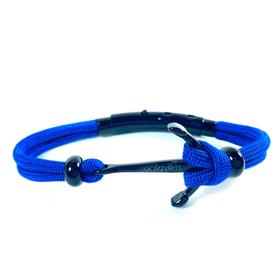 Anchor Beads Double Cord Clasp Steel Bracelet - SHOPKURY.COM