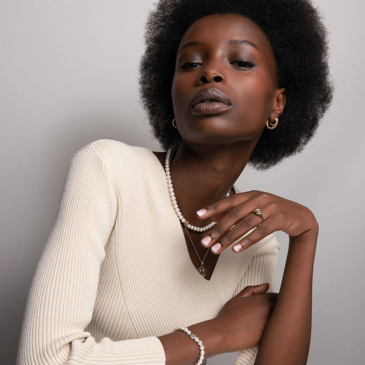 Smiley Pearls Necklace - SHOPKURY.COM