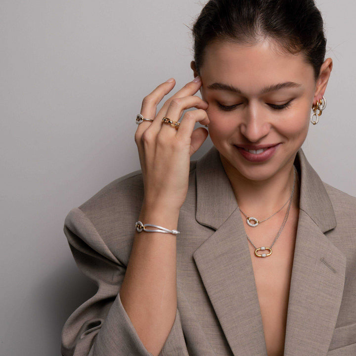 Classic Edge Oval Necklace - SHOPKURY.COM