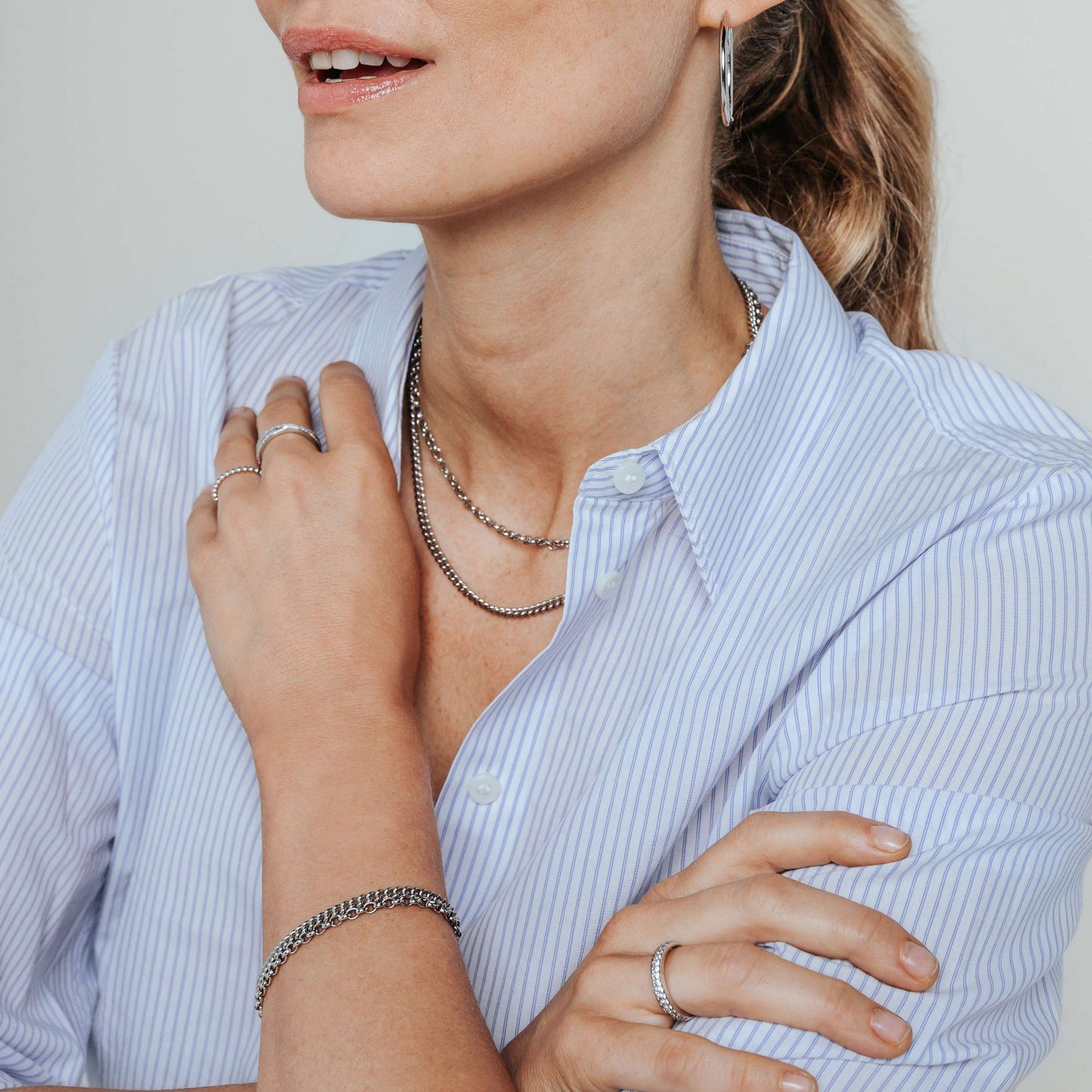 Rolo Silver 3MM Chain - SHOPKURY.COM