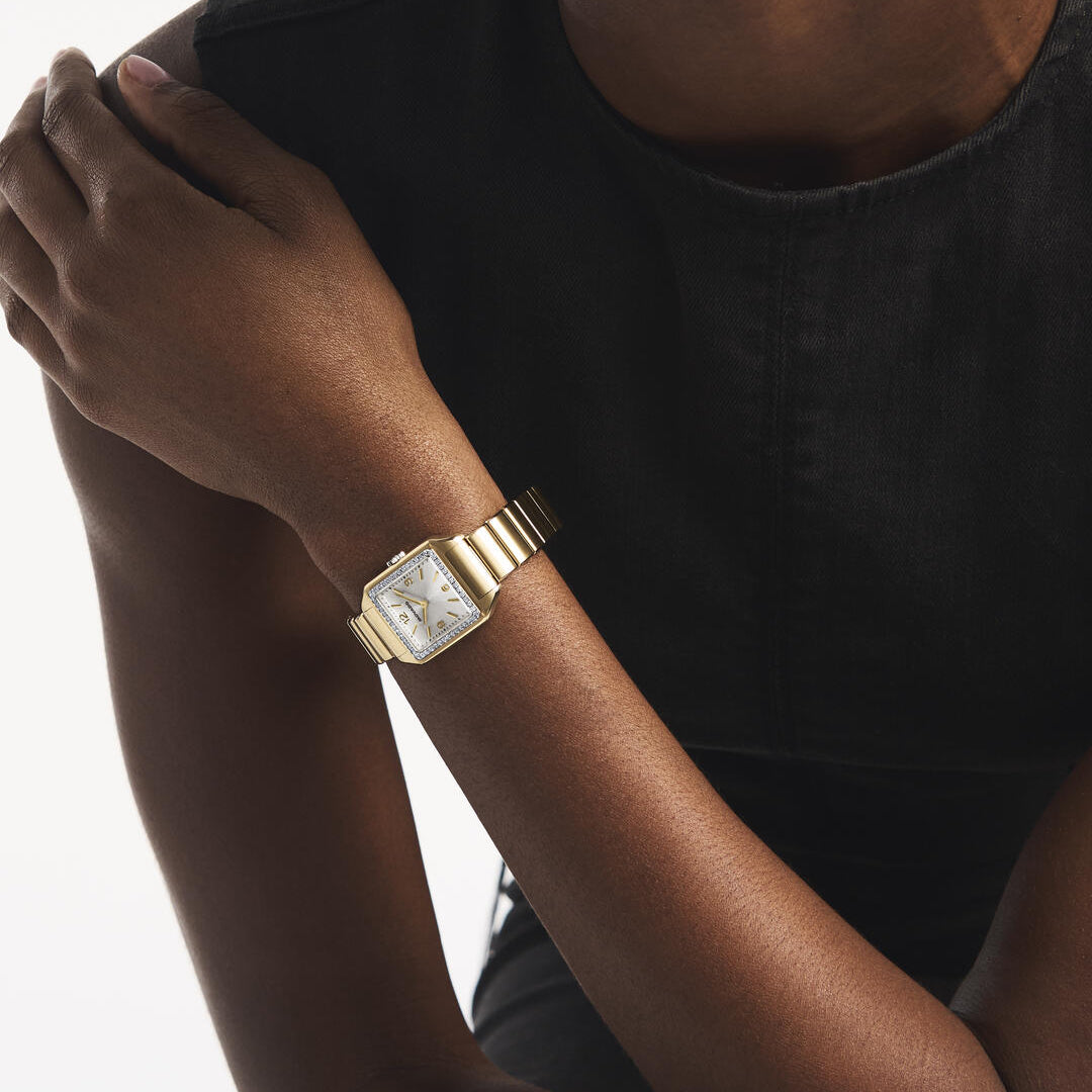 Heritage 1017 Yellow Lab Diamonds 25MM Watch by MOVADO