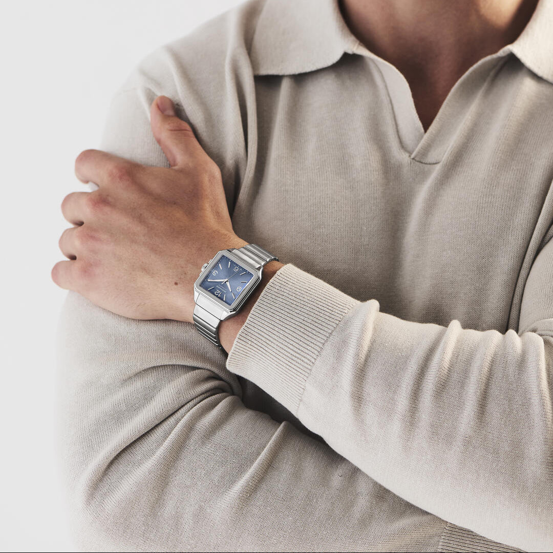 Heritage 1917 Automatic Cool Blue 35MM Watch by MOVADO