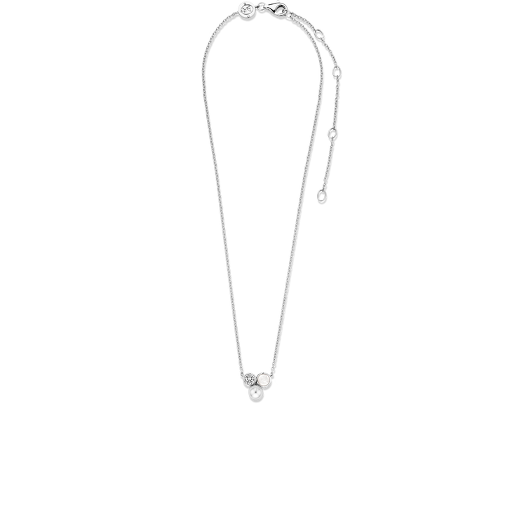 White Pearl Trio Necklace - SHOPKURY.COM