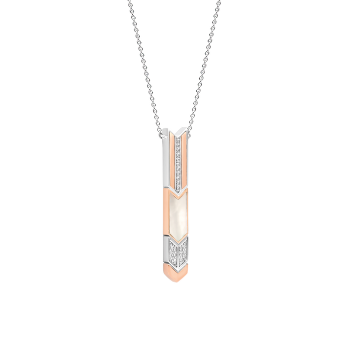 Rose/Quartz Arrow Necklace - SHOPKURY.COM