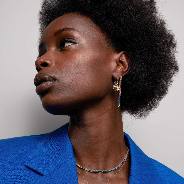 Rainbow Tennis Necklace 15.3'' - SHOPKURY.COM