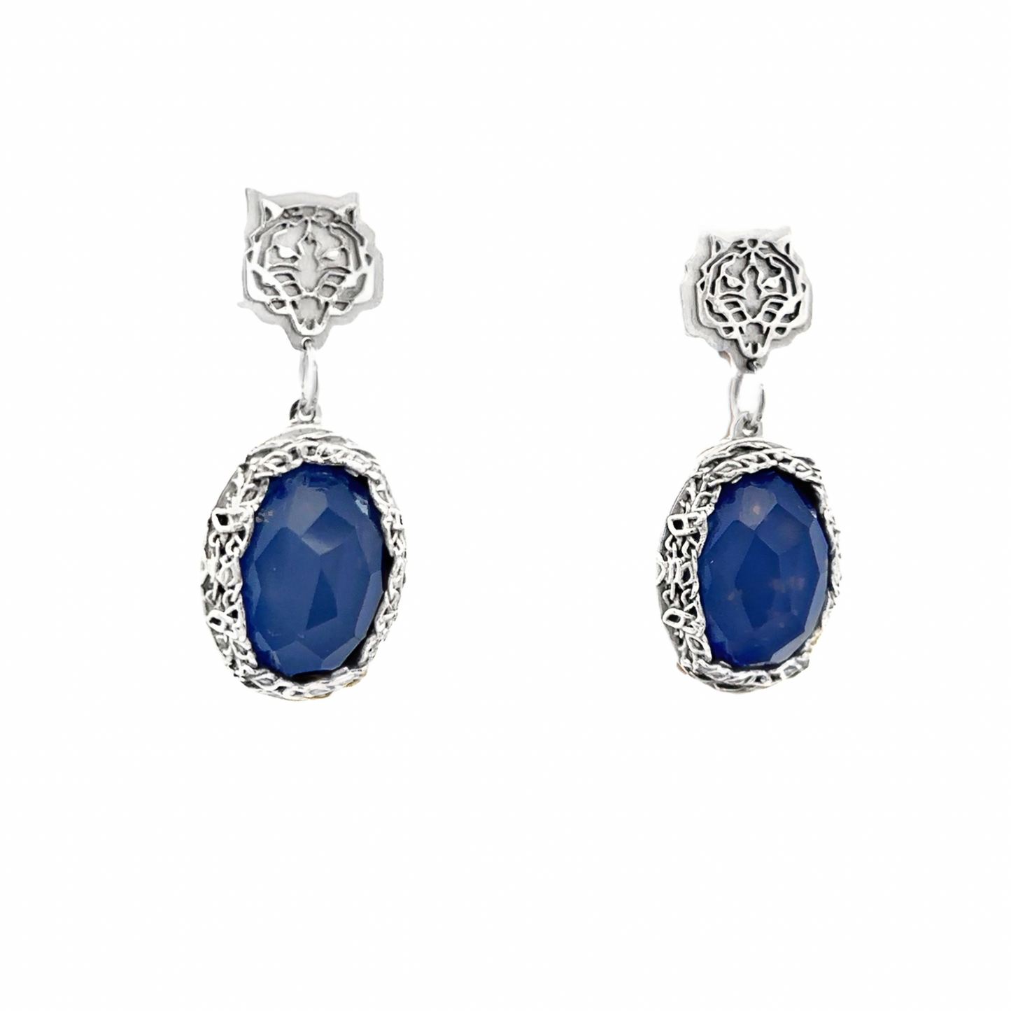 My Amazon Earrings w/ Lapis Stone - SHOPKURY.COM