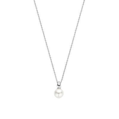 Cosmic Pearl Silver Necklace - SHOPKURY.COM