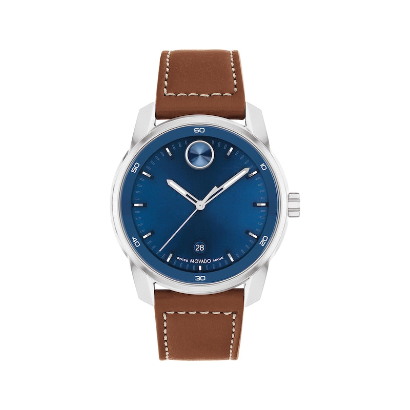 Bold 42MM Blue/Brown Leather - SHOPKURY.COM