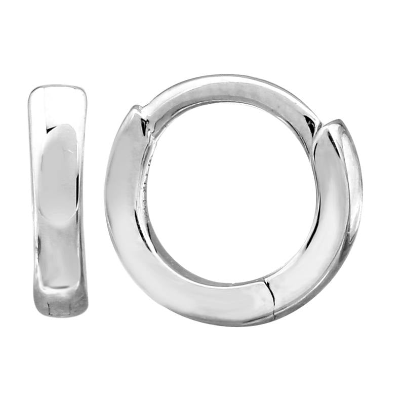 7MM Mini Huggie Earrings 14KW - SHOPKURY.COM