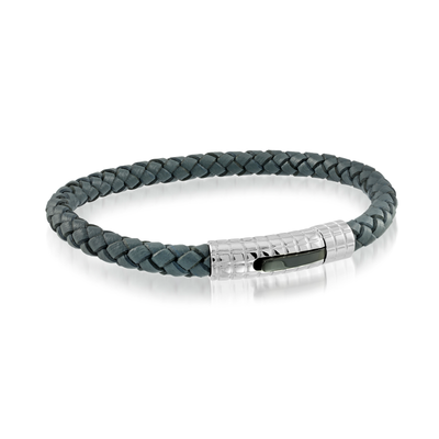 Classico Gray Leather Bracelet - SHOPKURY.COM