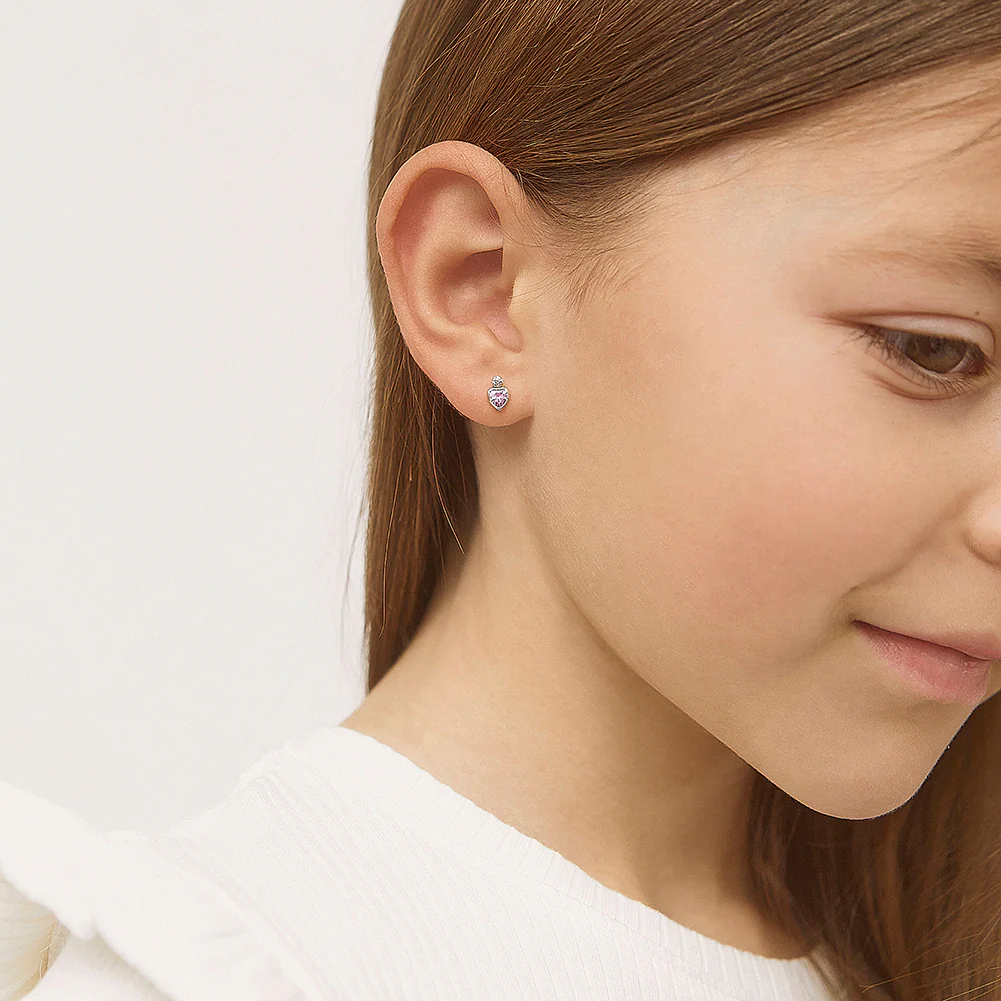 Royal Heart Kids Earrings - SHOPKURY.COM