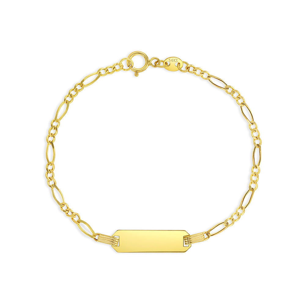 Kids Figaro Valentino ID Plate Bracelet - SHOPKURY.COM