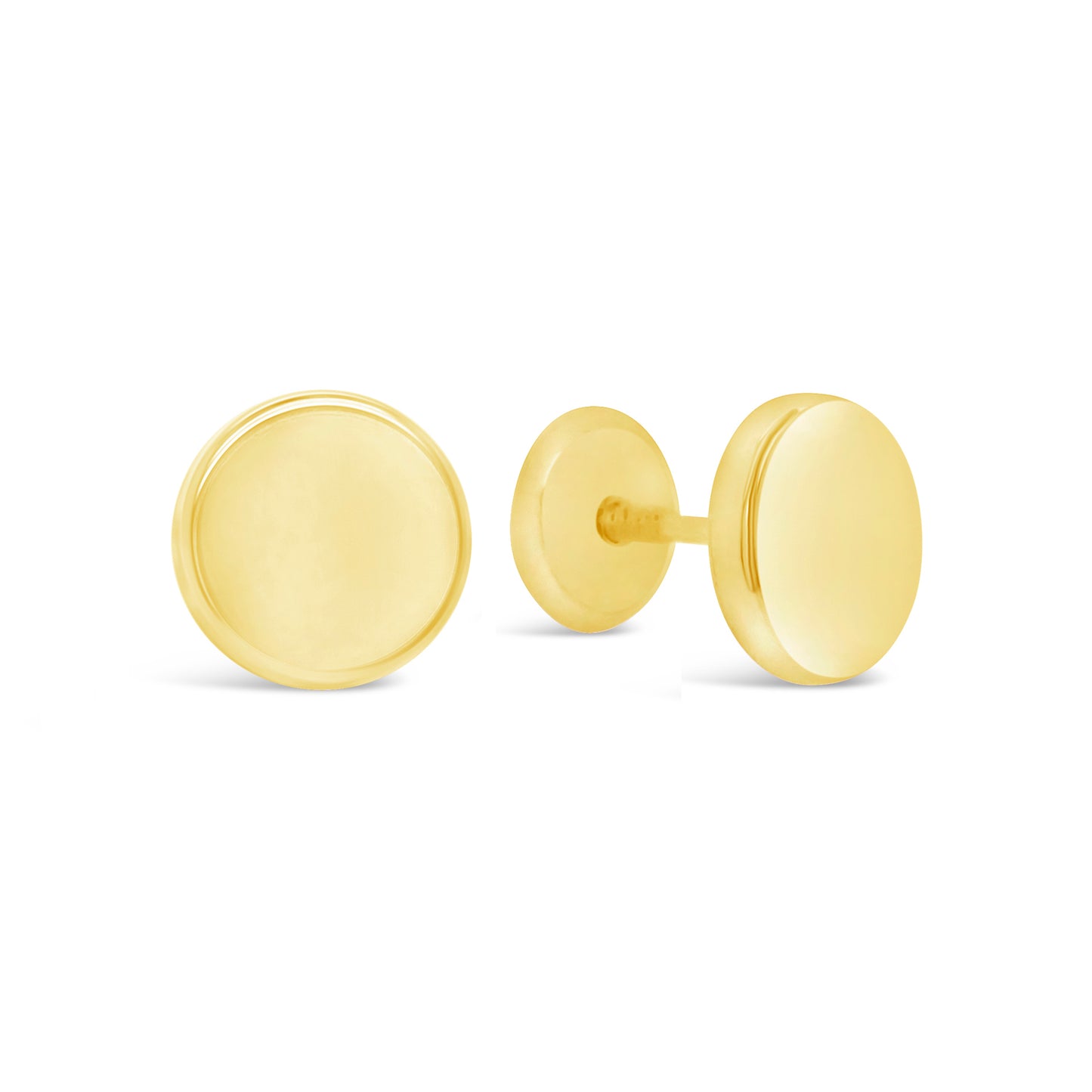 5MM Flat Button Stud Earrings - SHOPKURY.COM