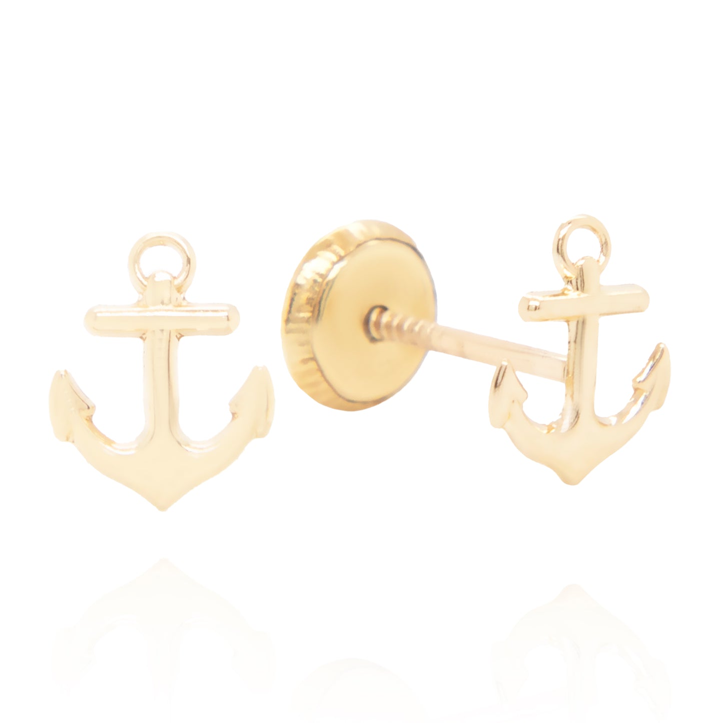 Anchor Stud Earrings - SHOPKURY.COM