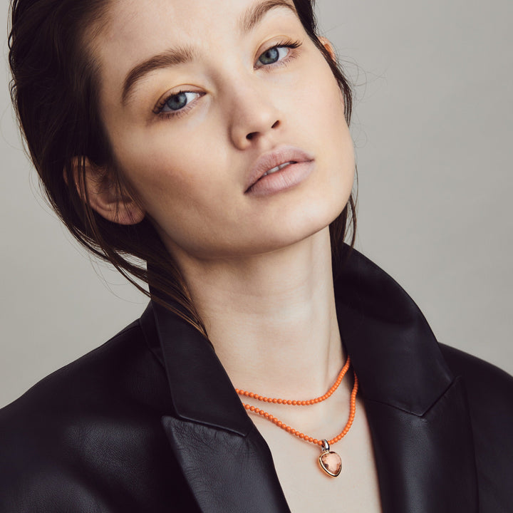 Pink Heart Necklace - SHOPKURY.COM