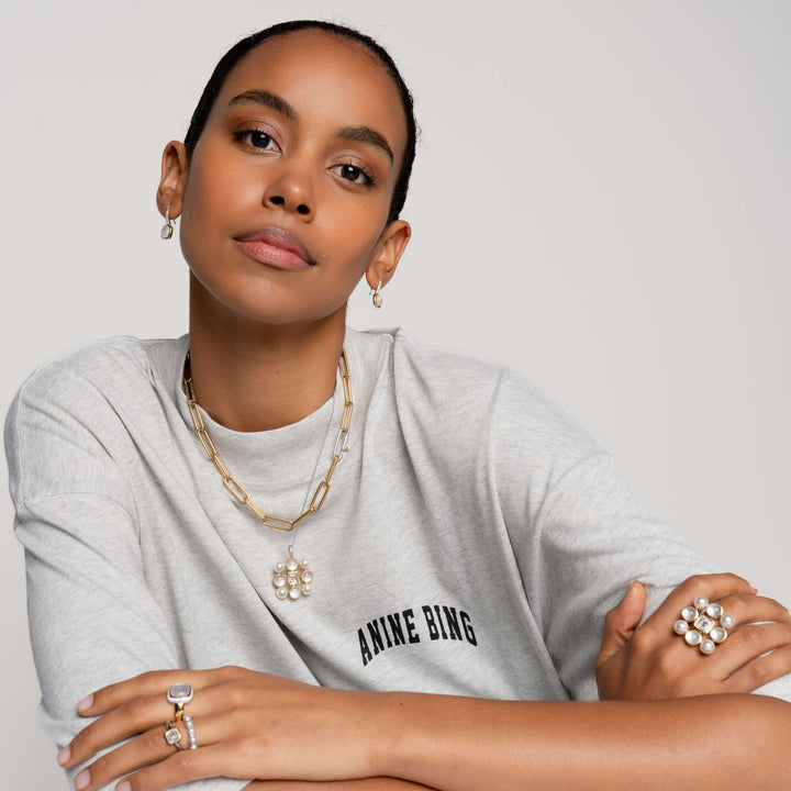 Pearl Cluster Large Necklace - SHOPKURY.COM