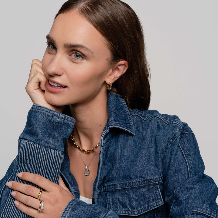 Cushion Quartz Small Necklace - SHOPKURY.COM