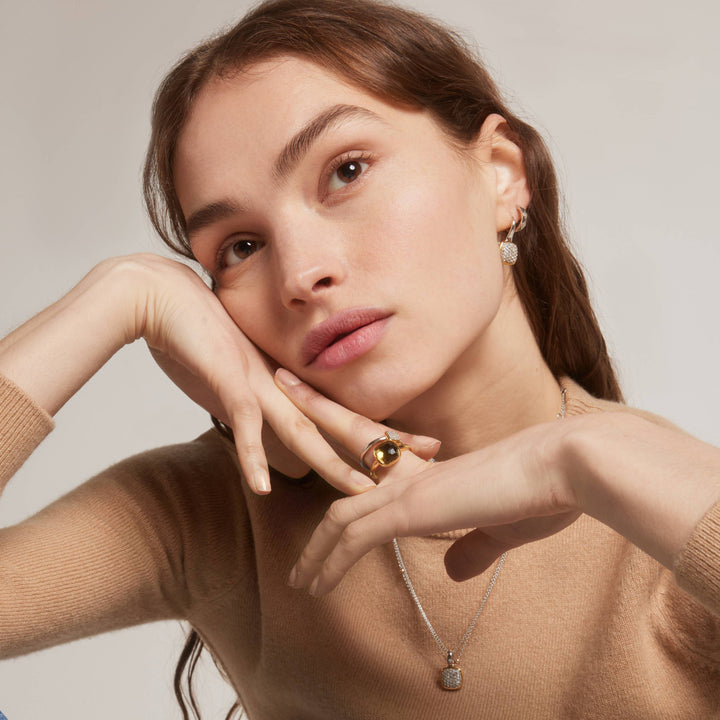 Pave Cushion Necklace - SHOPKURY.COM