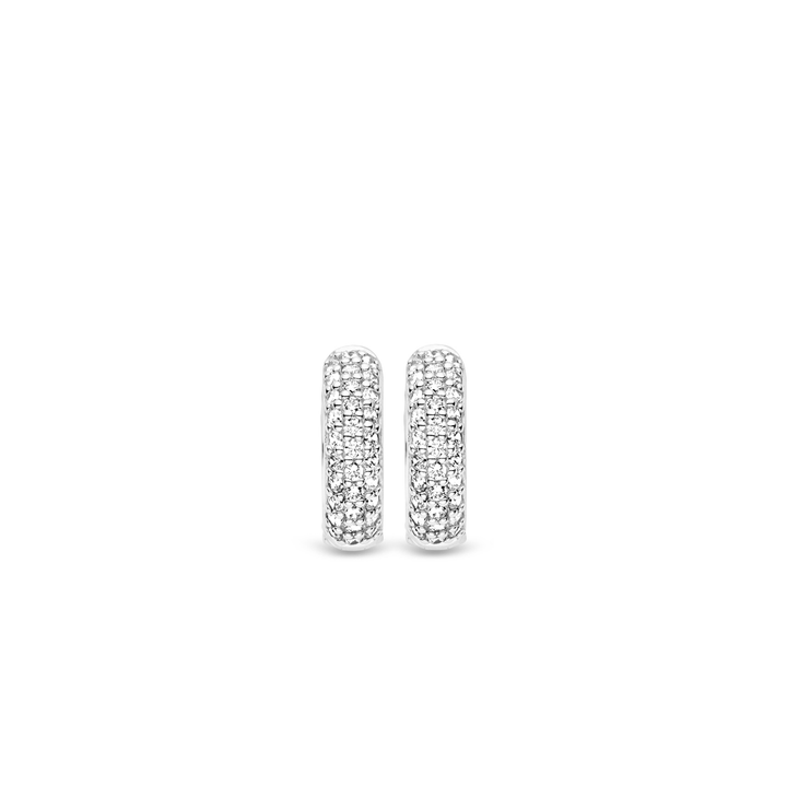 Pave 17MM Hoop Earrings - SHOPKURY.COM