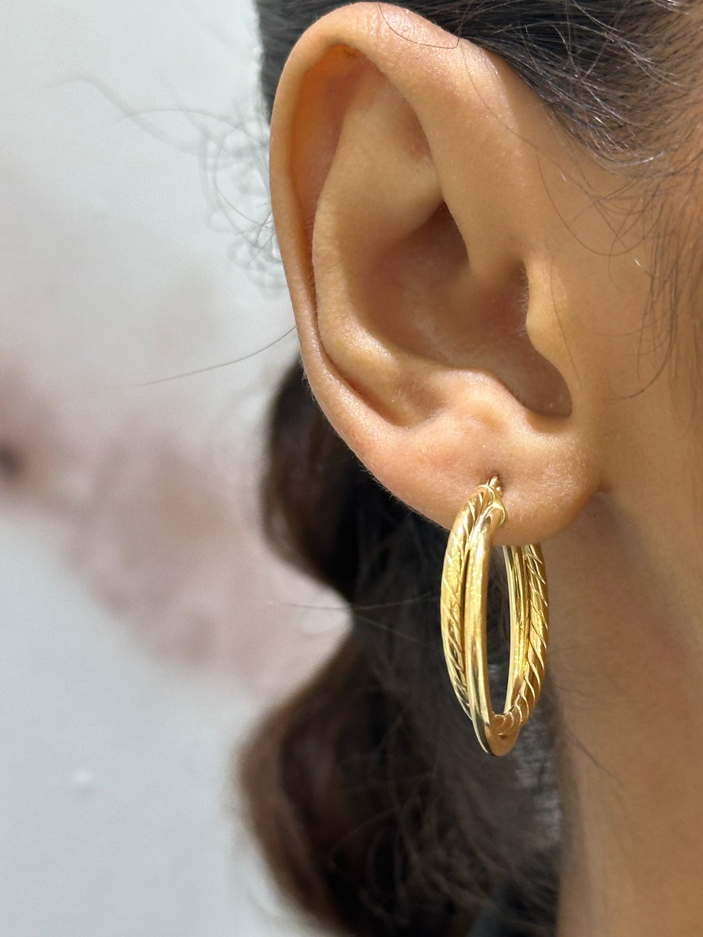 Intertwined 24MM Hoop Earrings - SHOPKURY.COM