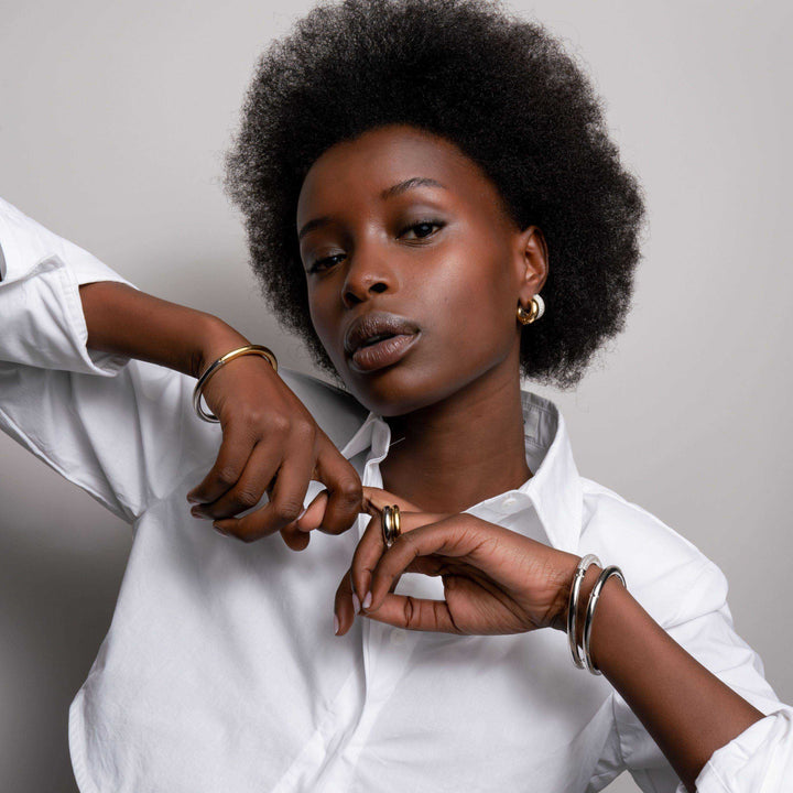 Signature TSM 16mm Golden Earrings - SHOPKURY.COM