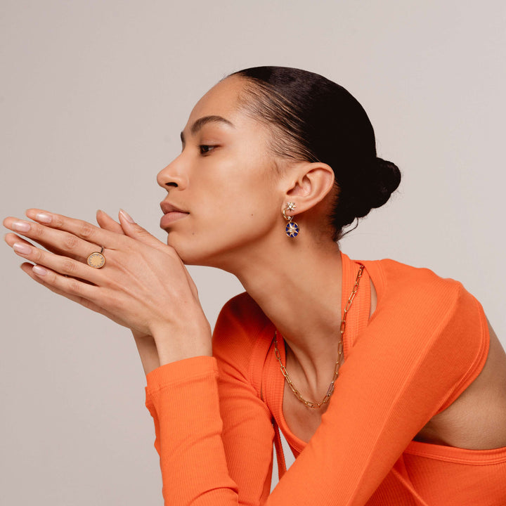 Star Compass Stud Earrings - SHOPKURY.COM