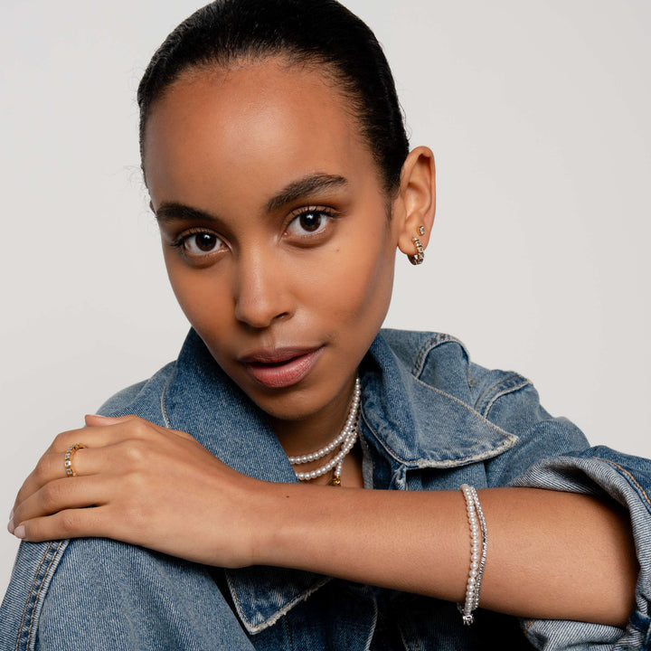 Asscher Huggie Earrings - SHOPKURY.COM