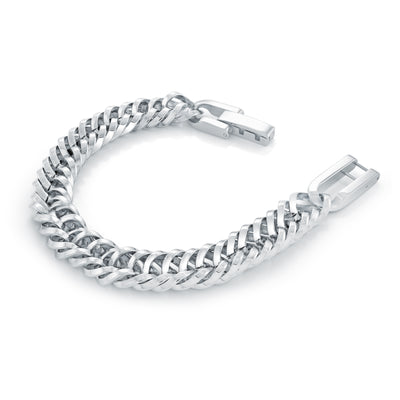11.5MM Double Curb Steel Bracelet - SHOPKURY.COM
