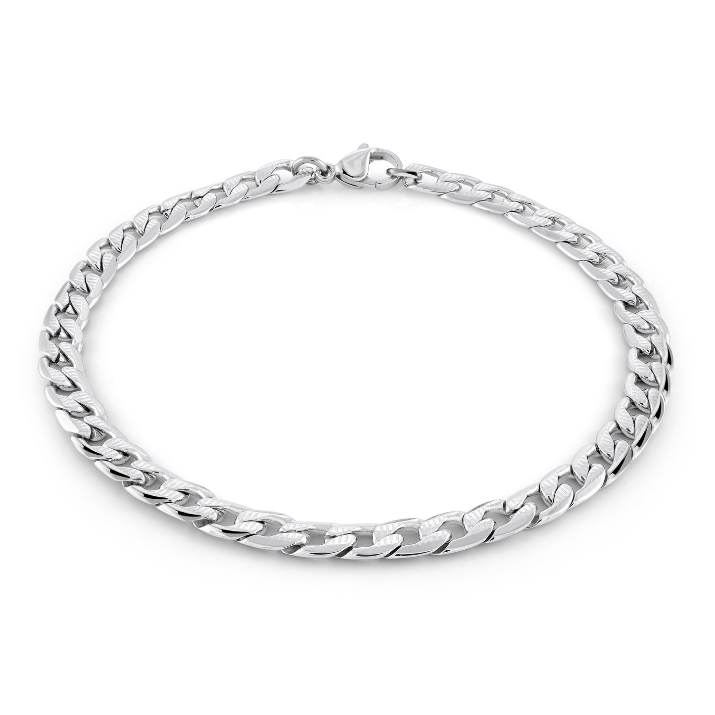 5.5mm Curb Steel Bracelet - SHOPKURY.COM