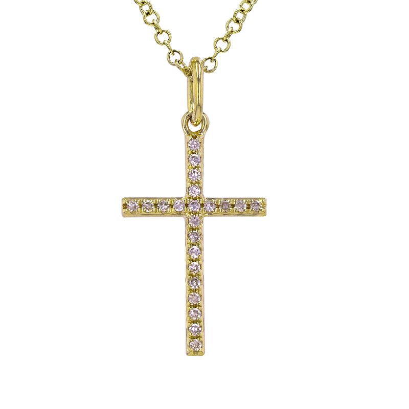 .06ct Diamond Cross Necklace - SHOPKURY.COM