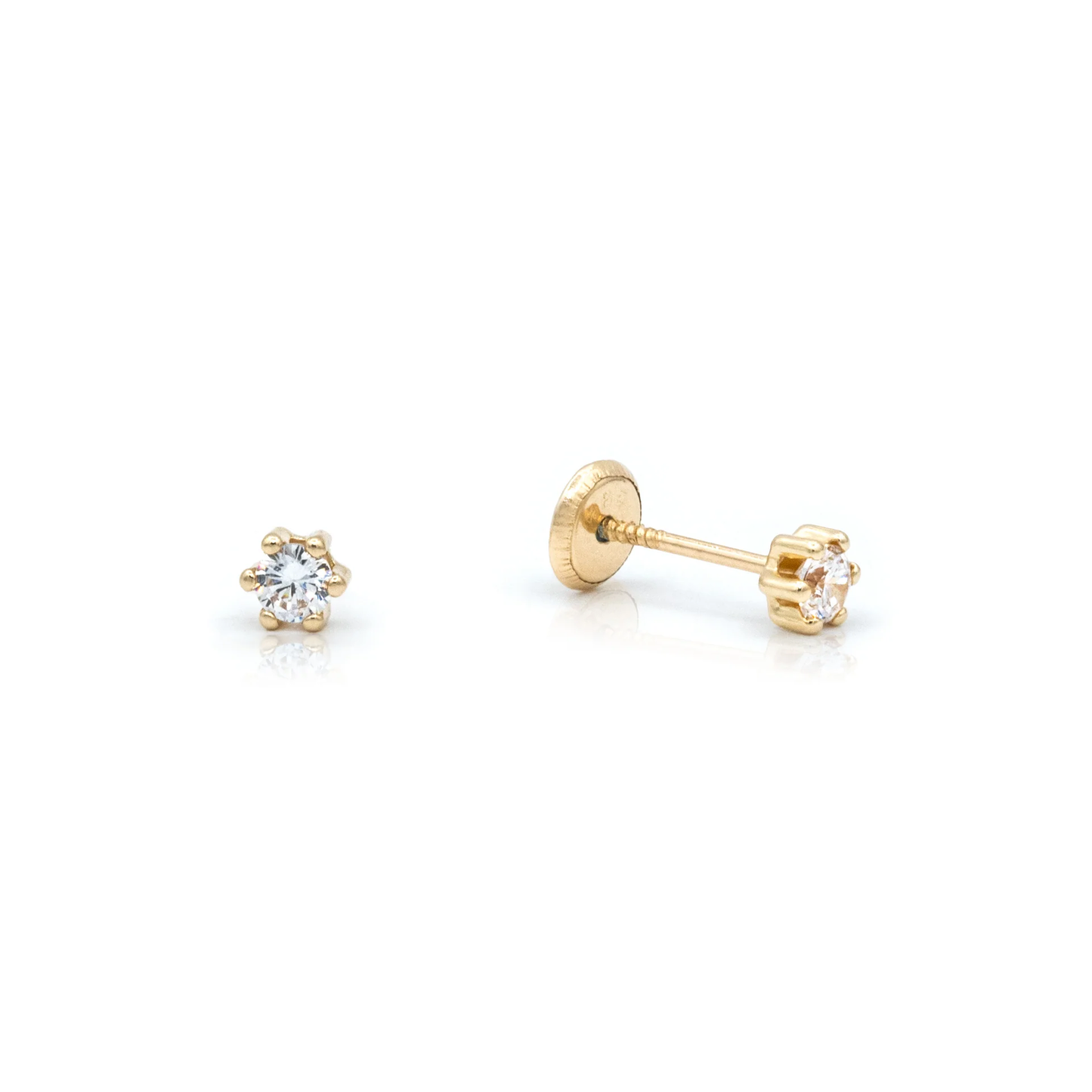 5MM Zirconia Stud Earrings - SHOPKURY.COM