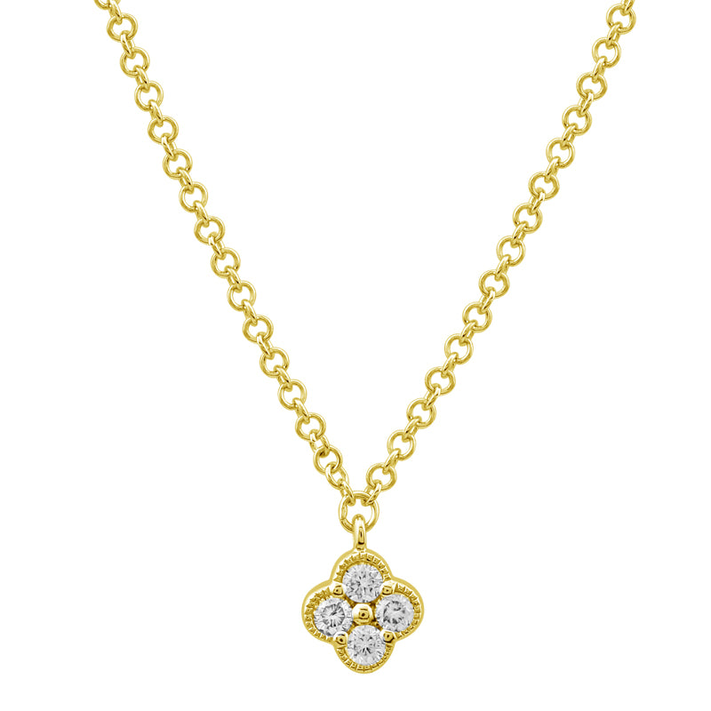 Clover Diamond Necklace - SHOPKURY.COM