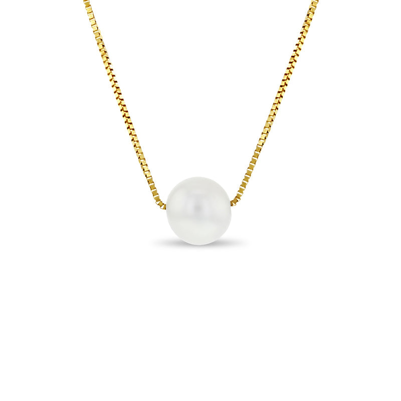 Single 7mm Pearl Kids Necklace - SHOPKURY.COM