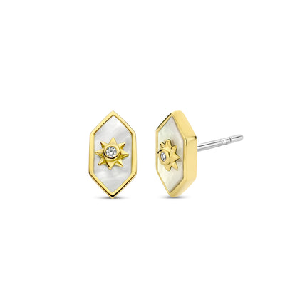 Celestial Mother Pearl Stud Earrings - SHOPKURY.COM